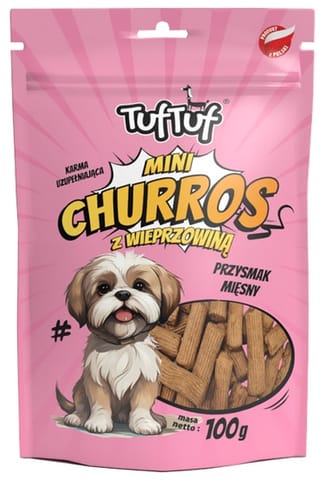 ⁨TUF TUF Mini Churros z wieprzowiną dla psa 100g⁩ w sklepie Wasserman.eu