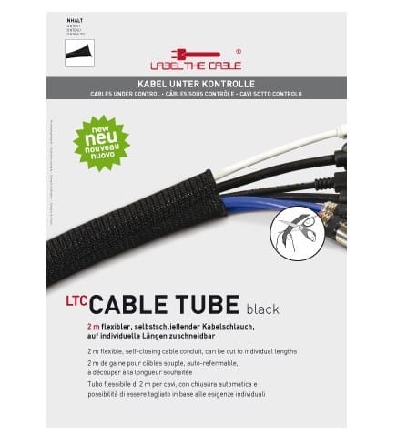 Label-the-cable CABLE TUBE opaska kablowa Poliester Czarny 1 szt. w sklepie Wasserman.eu