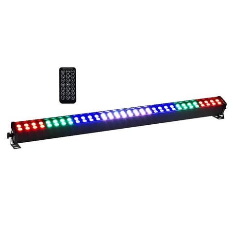 ⁨LIGHT4ME LED BAR 64x3W RGB strip 8 sections + remote control⁩ at Wasserman.eu