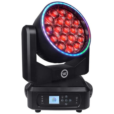 ⁨LIGHT4ME ZOOM WASH 19X15 RING LED Moving Head⁩ at Wasserman.eu