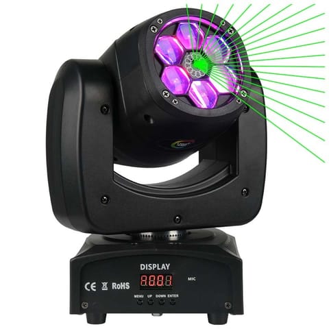 ⁨LIGHT4ME WIZARD LED FX Laser Effect Moving Head⁩ at Wasserman.eu