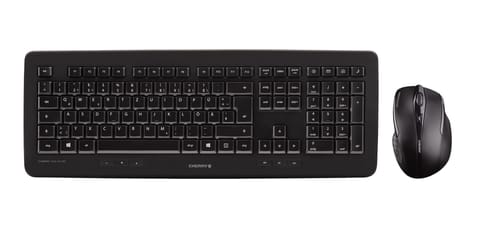 ⁨CHERRY DW 5100 keyboard Mouse included Universal RF Wireless US English Black⁩ at Wasserman.eu