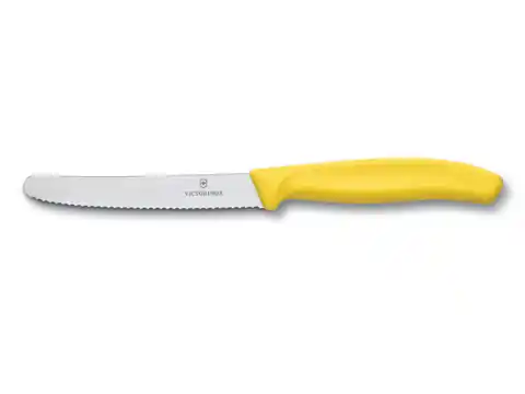 ⁨Universal serrated knife 11cm Victorinox yellow⁩ at Wasserman.eu