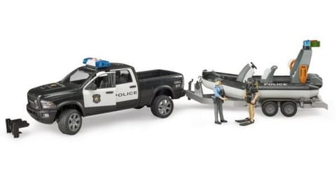 ⁨Dodge RAM 2500 Police Pickup Truck With Boat On Tow Truck And 02507 Modules⁩ at Wasserman.eu