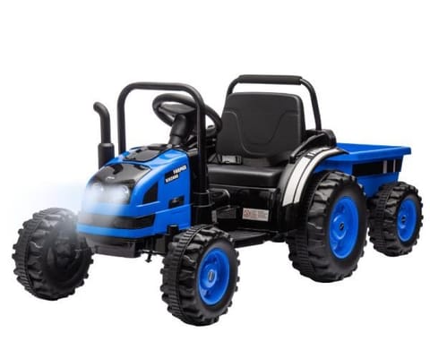 ⁨Battery Operated Tractor With Trailer Farmer Blue Milly Mally⁩ at Wasserman.eu