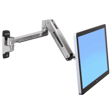 ⁨Ergotron LX HD Sit-Stand monitor mount / stand 116.8 cm (46") Wall Silver⁩ at Wasserman.eu