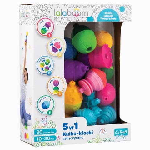 ⁨Lalaboom - Ball Blocks 30 pieces per box 61079⁩ at Wasserman.eu