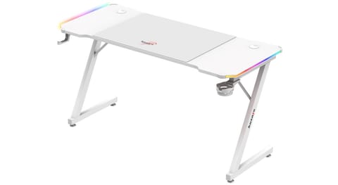 ⁨Huzaro Hero 3.3 White  RGB - gaming table⁩ at Wasserman.eu