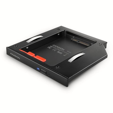 ⁨RSS-CD12 2.5" SSD/HDD caddy into DVD slot, 12.7 mm, LED, ALU⁩ at Wasserman.eu