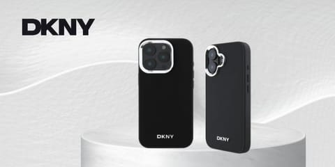 ⁨DKNY DKHMP14XPSCMCLK iPhone 14 Pro Max 6.7" czarny/black hardcase Plain Logo MagSafe⁩ w sklepie Wasserman.eu