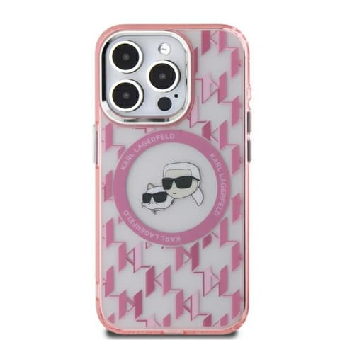 Karl Lagerfeld KLHMP15SHMCKMHP iPhone 15 6.1" różowy/pink IML Monogram Karl&Choupette Head MagSafe w sklepie Wasserman.eu