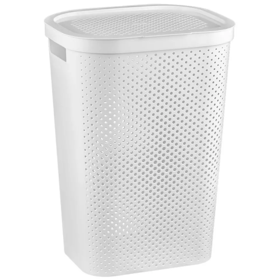 Kosz na bieliznę Curver Infinity 60L biały w sklepie Wasserman.eu