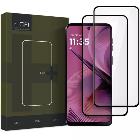 ⁨Szkło Hartowane Hofi Glass Pro+ 2-Pack do Motorola Moto G55 5G Black⁩ w sklepie Wasserman.eu