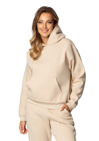 ⁨Bluza DK-K-B6 BEŻ BAWEŁNA GRUBA (kolor beżowy, rozmiar L)⁩ w sklepie Wasserman.eu