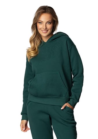 ⁨Bluza DK-K-B6 ZIELEŃ BAWEŁNA GRUBA (kolor zielony, rozmiar M)⁩ w sklepie Wasserman.eu