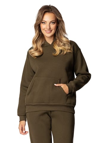 ⁨Bluza DK-K-B6 KHAKI BAWEŁNA GRUBA (kolor khaki, rozmiar L)⁩ w sklepie Wasserman.eu