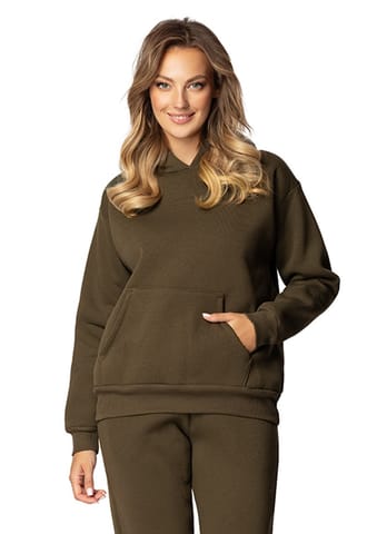 ⁨Bluza DK-K-B6 KHAKI BAWEŁNA GRUBA (kolor khaki, rozmiar XL)⁩ w sklepie Wasserman.eu