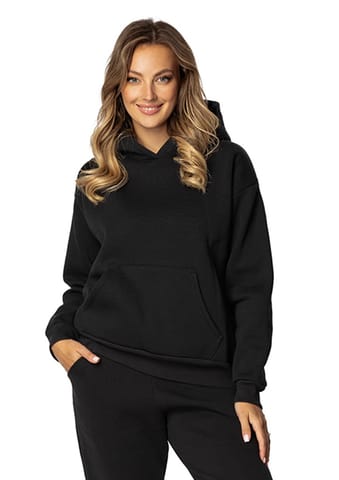 ⁨Bluza DK-K-B6 CZARNY  BAWEŁNA GRUBA (kolor czarny, rozmiar 2xl)⁩ w sklepie Wasserman.eu