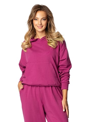 ⁨Bluza DK-K-B8 FUKSJA BAWEŁNA (kolor fuksja, rozmiar S)⁩ w sklepie Wasserman.eu