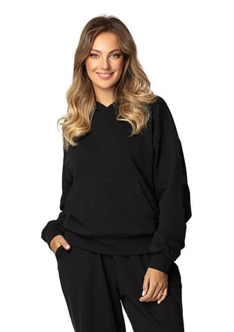 ⁨Bluza DK-K-B8 CZARNY BAWEŁNA (kolor czarny, rozmiar S)⁩ w sklepie Wasserman.eu