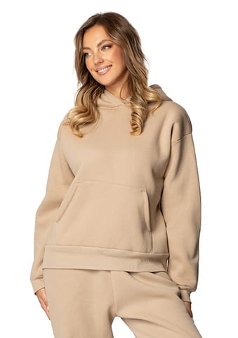 ⁨Bluza DK-K-B9 CAPPUCCINO BAWEŁNA GRUBA (kolor CAPPUCCINO, rozmiar 2xl)⁩ w sklepie Wasserman.eu