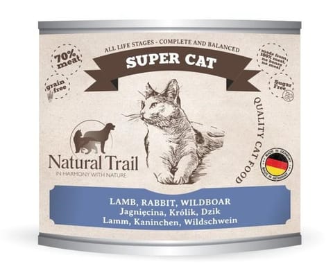 ⁨NATURAL TRAIL Cat  Super Lamb,Rabbit,Wildboar 200g⁩ w sklepie Wasserman.eu