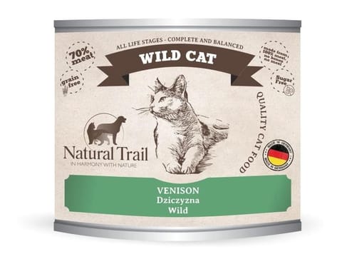 ⁨NATURAL TRAIL Cat  Wild Venision puszka 200g⁩ w sklepie Wasserman.eu