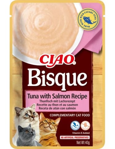 ⁨INABA Ciao Bisque Tuna with Salmon - cat treats - 40g⁩ at Wasserman.eu