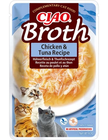 ⁨INABA Ciao Broth Chicken & Tuna - cat treats - 40g⁩ at Wasserman.eu