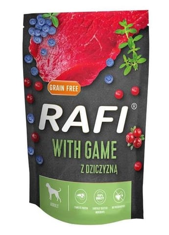 ⁨Dolina Noteci Rafi dziczyzna,borówka,żurawina 500g⁩ w sklepie Wasserman.eu