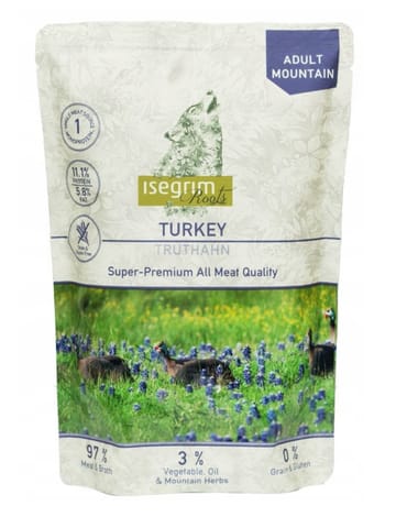 ⁨ISEGRIM Adult Turkey - wet dog food - 410g⁩ at Wasserman.eu