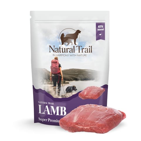 ⁨NATURAL TRAIL Pouch Lamb - wet dog food - 500g⁩ at Wasserman.eu