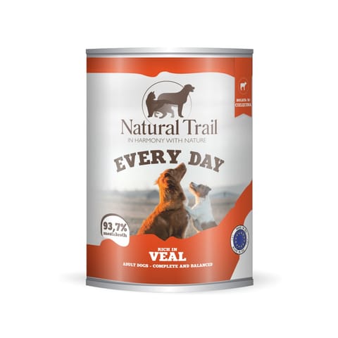 ⁨NATURAL TRAIL Every Day Rich in veal  - wet dog food - 800g⁩ at Wasserman.eu