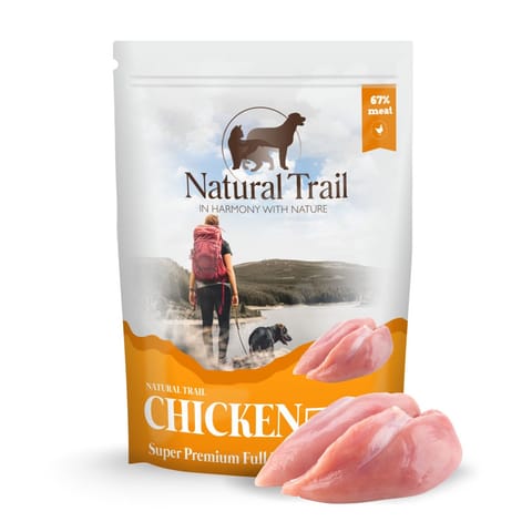 ⁨NATURAL TRAIL Pouch Chicken - wet dog food - 500g⁩ at Wasserman.eu