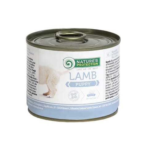 ⁨NATURE'S PROTECTION Puppy Lamb - wet food for puppies - 200 g⁩ at Wasserman.eu