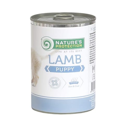 ⁨NATURE'S PROTECTION Puppy Lamb - wet food for puppies - 400 g⁩ at Wasserman.eu