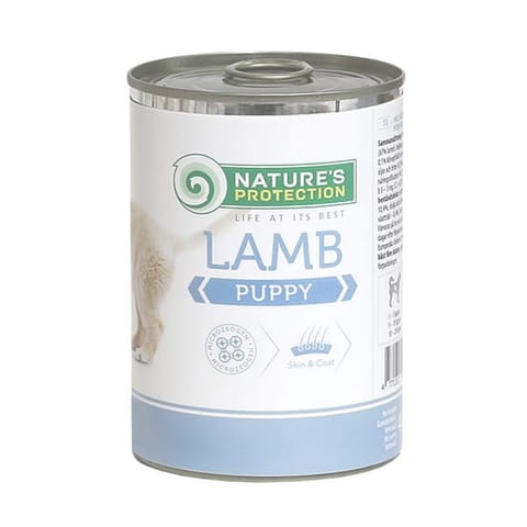 ⁨NATURE'S PROTECTION Puppy Lamb - wet food for puppies - 400 g⁩ at Wasserman.eu