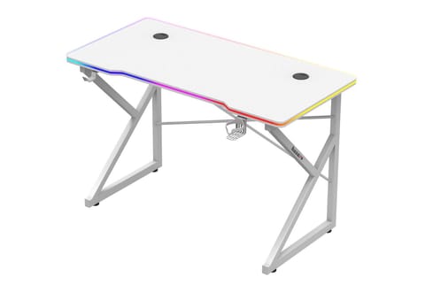 Biurko gamingowe Huzaro Hero 1.7 RGB White w sklepie Wasserman.eu