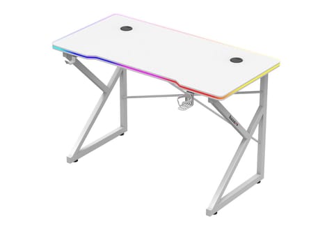 ⁨Huzaro Hero 1.7 RGB White - gaming table⁩ at Wasserman.eu