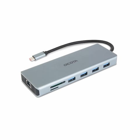 DICOTA D32065 huby i koncentratory USB 3.2 Gen 1 (3.1 Gen 1) Type-C Srebrny w sklepie Wasserman.eu