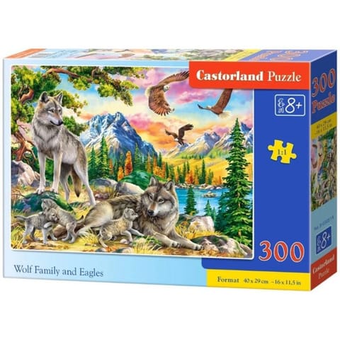 ⁨Puzzle wolf family eagles 300⁩ w sklepie Wasserman.eu