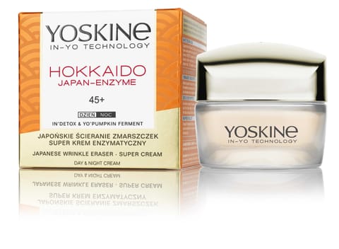 ⁨YOSKINE Hokkaido Japan-Enzyme 45+ Krem przeciwzmarszczkowy z peptydami i enzymami dyni 50 ml⁩ w sklepie Wasserman.eu