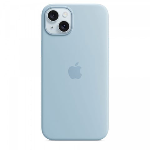 ⁨Etui silikonowe z MagSafe do iPhonea 15 Plus - jasnoniebieskie⁩ w sklepie Wasserman.eu