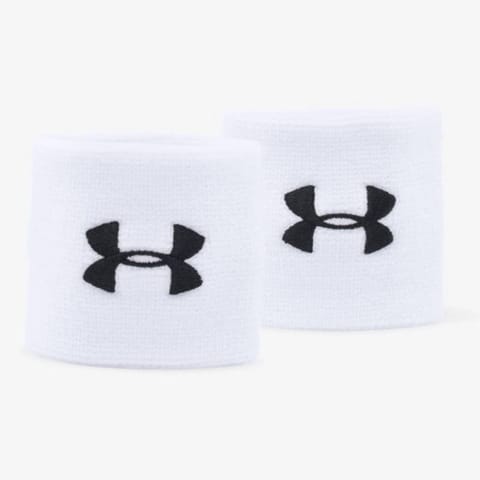 ⁨Frotki Under Armour Performance Wristband 7,5 cm 1276991 (kolor Biały, rozmiar One)⁩ w sklepie Wasserman.eu