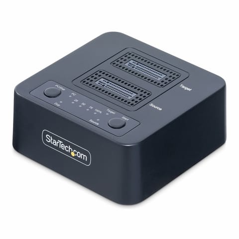 ⁨StarTech.com M2-HDD-DUPLICATOR-N1 duplikator Duplikator HDD/SSD 1 kopii Czarny⁩ w sklepie Wasserman.eu