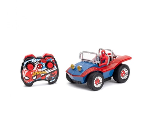 ⁨Jada Toys Marvel Spider-Man RC Buggy 1:24 zdalnie sterowany model Silnik elektryczny 1:16⁩ w sklepie Wasserman.eu