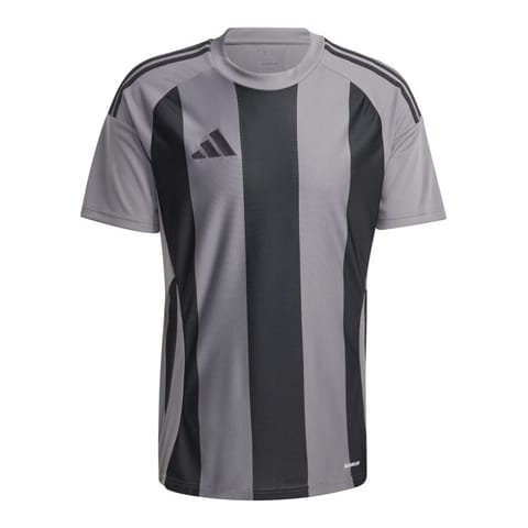 ⁨Koszulka adidas Striped 24 Jersey M (kolor Czarny. Szary/Srebrny, rozmiar XXXL (198cm))⁩ w sklepie Wasserman.eu