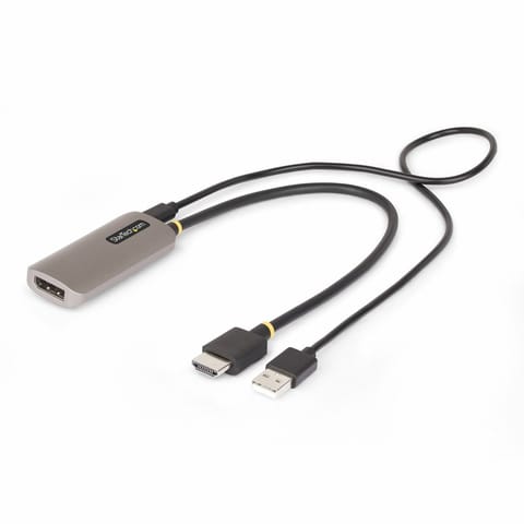 ⁨StarTech.com 1ft (30cm) HDMI to DisplayPort Adapter Cable, 8K 60Hz, Active HDMI 2.1 to DP 1.4 Video Converter, USB Bus Powered with Included Cable⁩ at Wasserman.eu