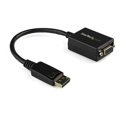 ⁨StarTech.com DisplayPort to VGA Adapter - Active DP to VGA Converter - 1080p Video - DisplayPort Certified - DP/DP++ Source to VGA Monitor Cable Adapter Dongle - Latching DP Connector⁩ at Wasserman.eu