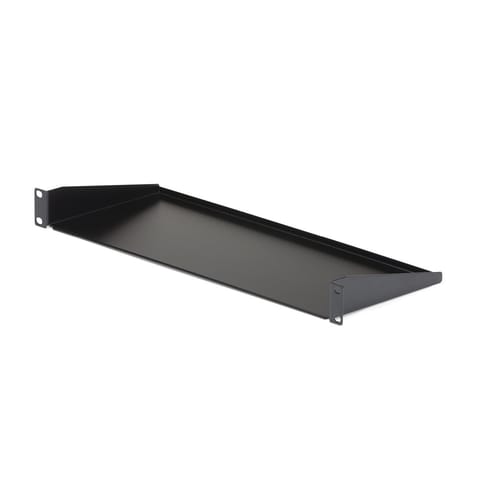 ⁨StarTech.com 1U Server Rack Shelf - Universal Rack Mount Cantilever Shelf for 19" Network Equipment Rack & Cabinet - Heavy Duty Steel – Weight Capacity 33lb/15kg - 7" Deep Tray, Black⁩ at Wasserman.eu